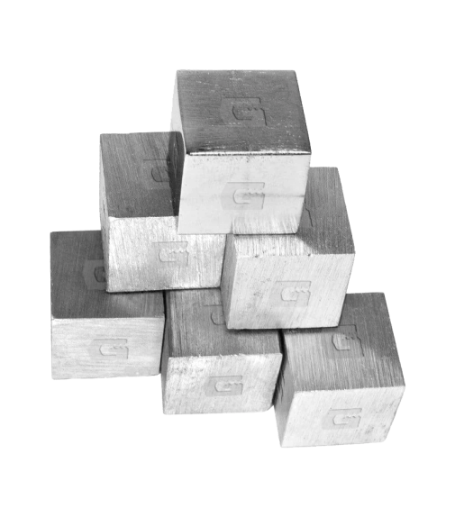 Tungsten building cubes